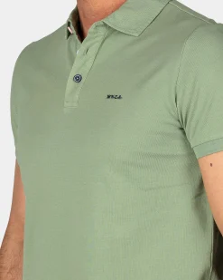 NZA New Zealand Auckland Effen katoenen lichtgroene polo