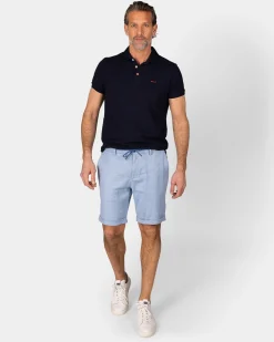 NZA New Zealand Auckland Effen katoenen navy polo