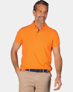 NZA New Zealand Auckland Effen katoenen oranje polo