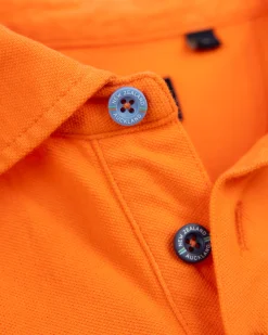 NZA New Zealand Auckland Effen katoenen oranje polo
