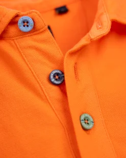 NZA New Zealand Auckland Effen katoenen oranje polo