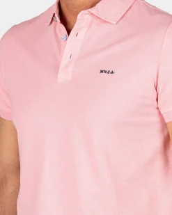 NZA New Zealand Auckland Effen katoenen pastelroze polo