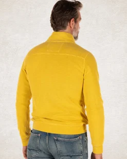 NZA New Zealand Auckland Effen katoenen sweater met halve rits