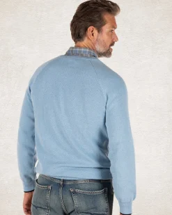 NZA New Zealand Auckland Effen katoenen trui met ronde hals -