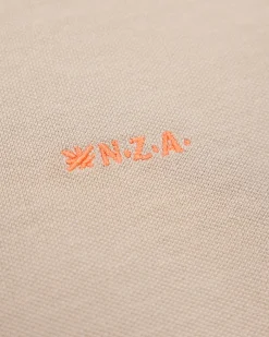 NZA New Zealand Auckland Effen katoenen zandkleurige polo