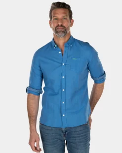 NZA New Zealand Auckland Effen linnen overhemd