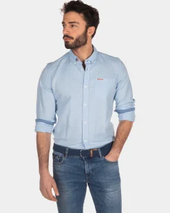 NZA New Zealand Auckland Effen linnen overhemd -