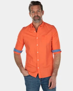 NZA New Zealand Auckland Effen linnen overhemd -