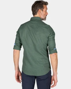 NZA New Zealand Auckland Effen linnen overhemd -