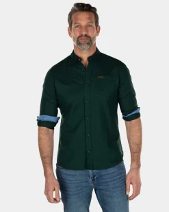 NZA New Zealand Auckland Effen linnen overhemd -