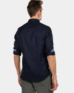 NZA New Zealand Auckland Effen linnen overhemd -