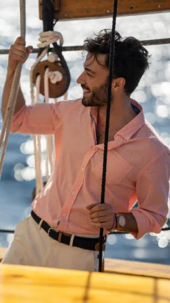 NZA New Zealand Auckland Effen linnen overhemd in veel kleuren -