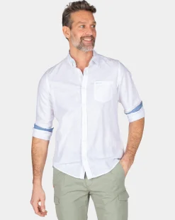 NZA New Zealand Auckland Effen linnen overhemd in veel kleuren -