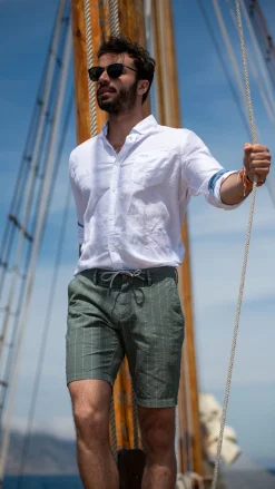 NZA New Zealand Auckland Effen linnen overhemd in veel kleuren -