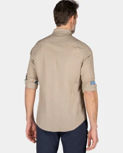 NZA New Zealand Auckland Effen linnen overhemd in veel kleuren -