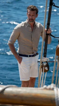 NZA New Zealand Auckland Effen linnen overhemd in veel kleuren -