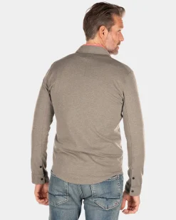 NZA New Zealand Auckland Effen overhemd met lange mouwen -