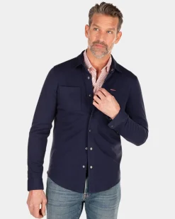 NZA New Zealand Auckland Effen overhemd met lange mouwen -