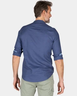 NZA New Zealand Auckland Effen overhemd zonder kraag -