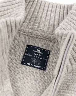 NZA New Zealand Auckland Effen pullover met halve rits -