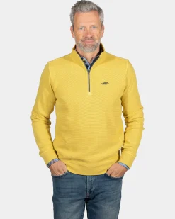 NZA New Zealand Auckland Effen trui met halve rits Arapohue -