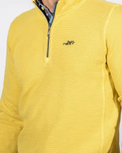 NZA New Zealand Auckland Effen trui met halve rits Arapohue -