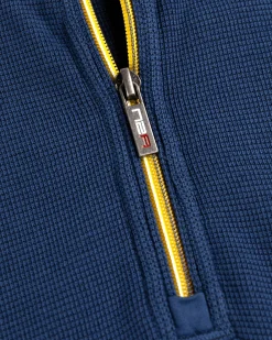 NZA New Zealand Auckland Effen trui met halve rits Arapohue -