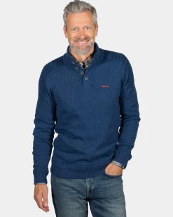 NZA New Zealand Auckland Effen trui met knopen Brownlee -