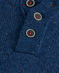 NZA New Zealand Auckland Effen trui met knopen Brownlee -