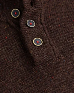 NZA New Zealand Auckland Effen trui met knopen Brownlee -