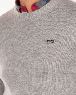 NZA New Zealand Auckland Effen trui met ronde hals van wol -