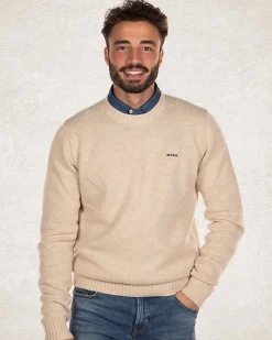 NZA New Zealand Auckland Effen trui met ronde hals van wol -