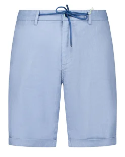 NZA New Zealand Auckland Felblauw linnen stretch short