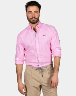 NZA New Zealand Auckland Felgekleurd effen overhemd -