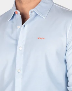 NZA New Zealand Auckland Gebreid katoenen overhemd -