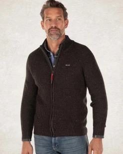 NZA New Zealand Auckland Gebreid vest van katoen en wol -