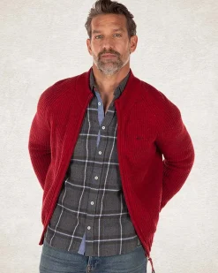 NZA New Zealand Auckland Gebreid vest van katoen en wol -