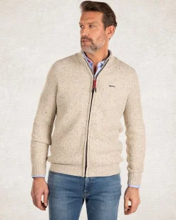 NZA New Zealand Auckland Gebreid vest van katoen en wol -