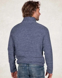 NZA New Zealand Auckland Gebreide effen trui met halve rits -