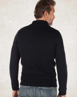 NZA New Zealand Auckland Gebreide trui met halve knoopssluiting -