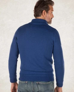 NZA New Zealand Auckland Gebreide trui met halve knoopssluiting -