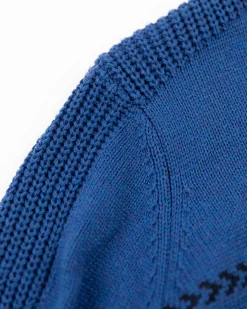 NZA New Zealand Auckland Gebreide trui met halve knoopssluiting -