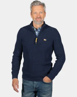 NZA New Zealand Auckland Gebreide trui met halve rits Drake -