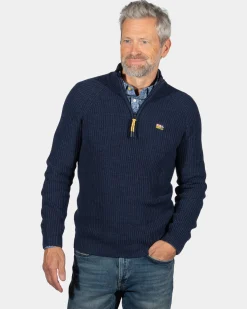 NZA New Zealand Auckland Gebreide trui met halve rits Drake -