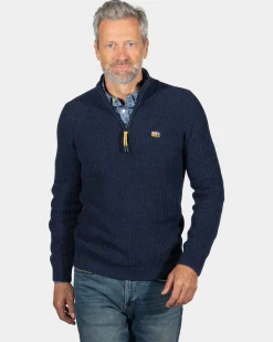 NZA New Zealand Auckland Gebreide trui met halve rits Drake -