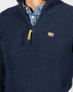 NZA New Zealand Auckland Gebreide trui met halve rits Drake -