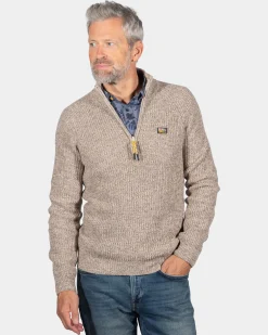 NZA New Zealand Auckland Gebreide trui met halve rits Drake -