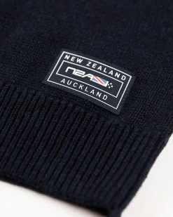 NZA New Zealand Auckland Gebreide trui met halve rits en accentkleuren -