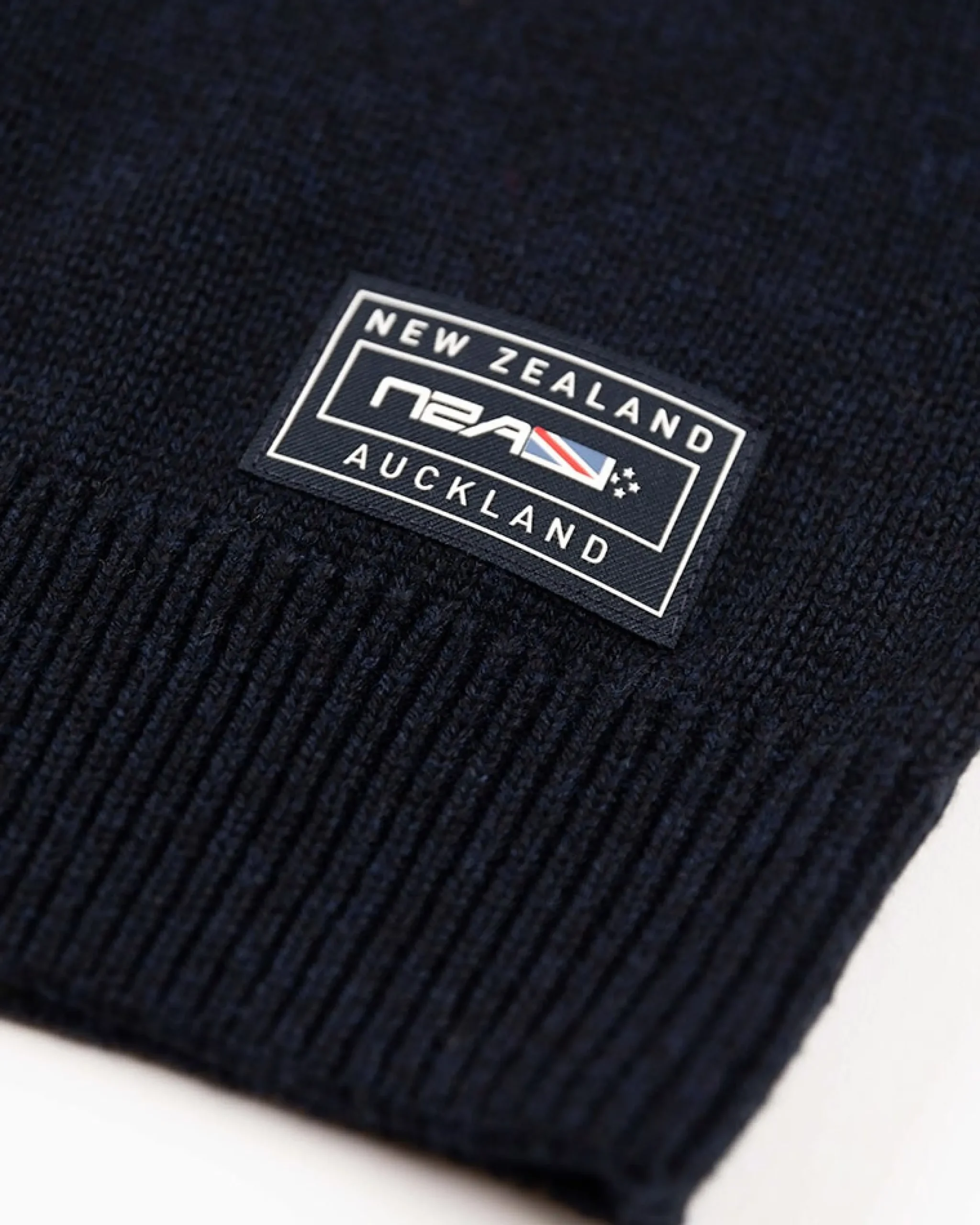 NZA New Zealand Auckland Gebreide trui met halve rits en accentkleuren -