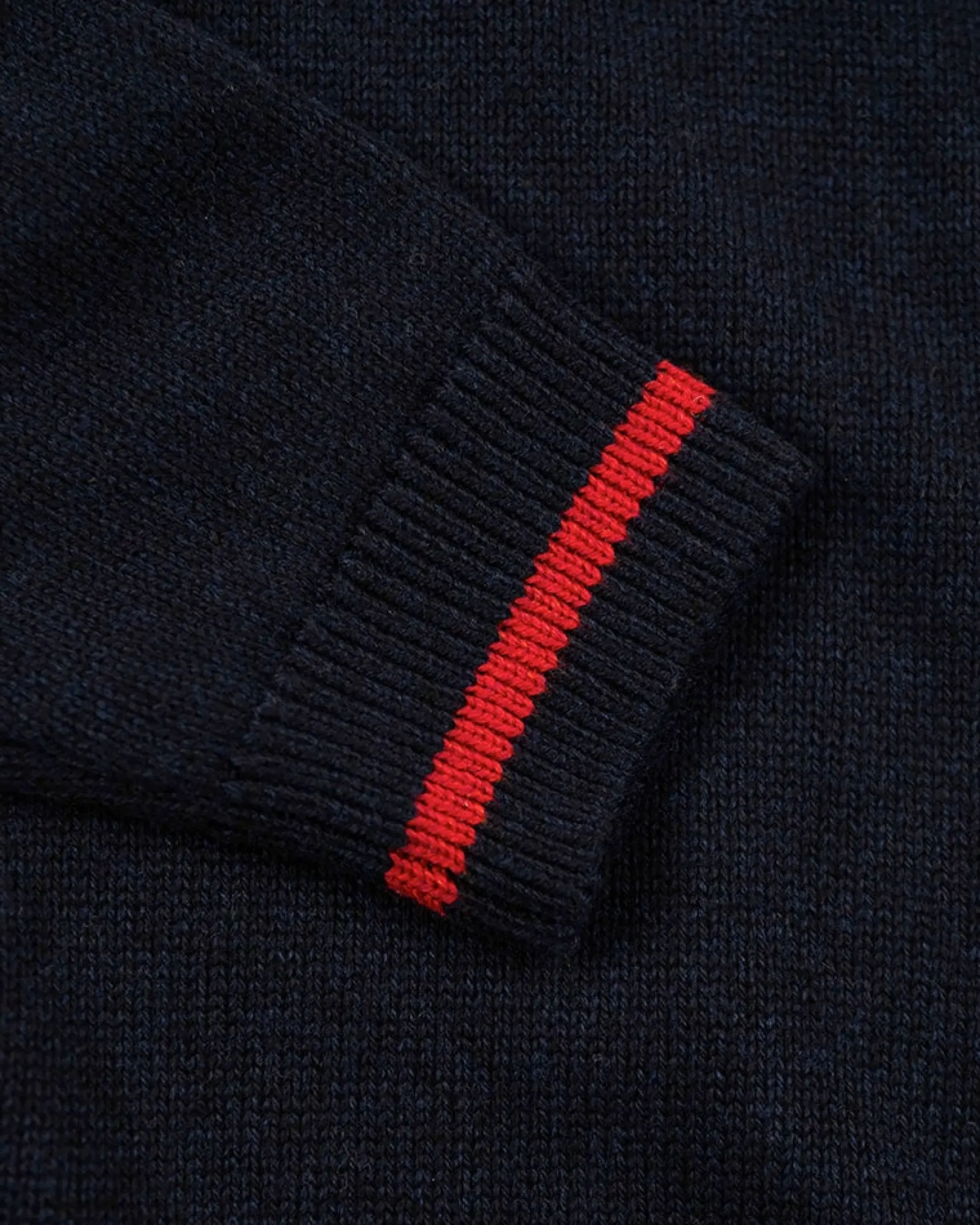 NZA New Zealand Auckland Gebreide trui met halve rits en accentkleuren -